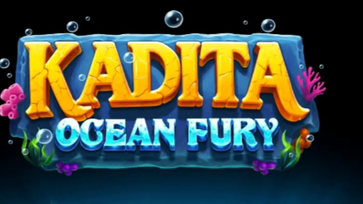 Tampilan visual slot Kadita Ocean Fury dengan tema bawah laut dan simbol mitologi.